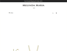 Tablet Screenshot of melindamaria.com